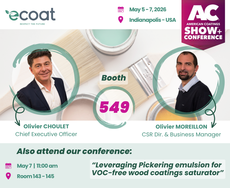 ACS 2026 Ecoat at American Coatings Show 2026: exhibition floor and conference